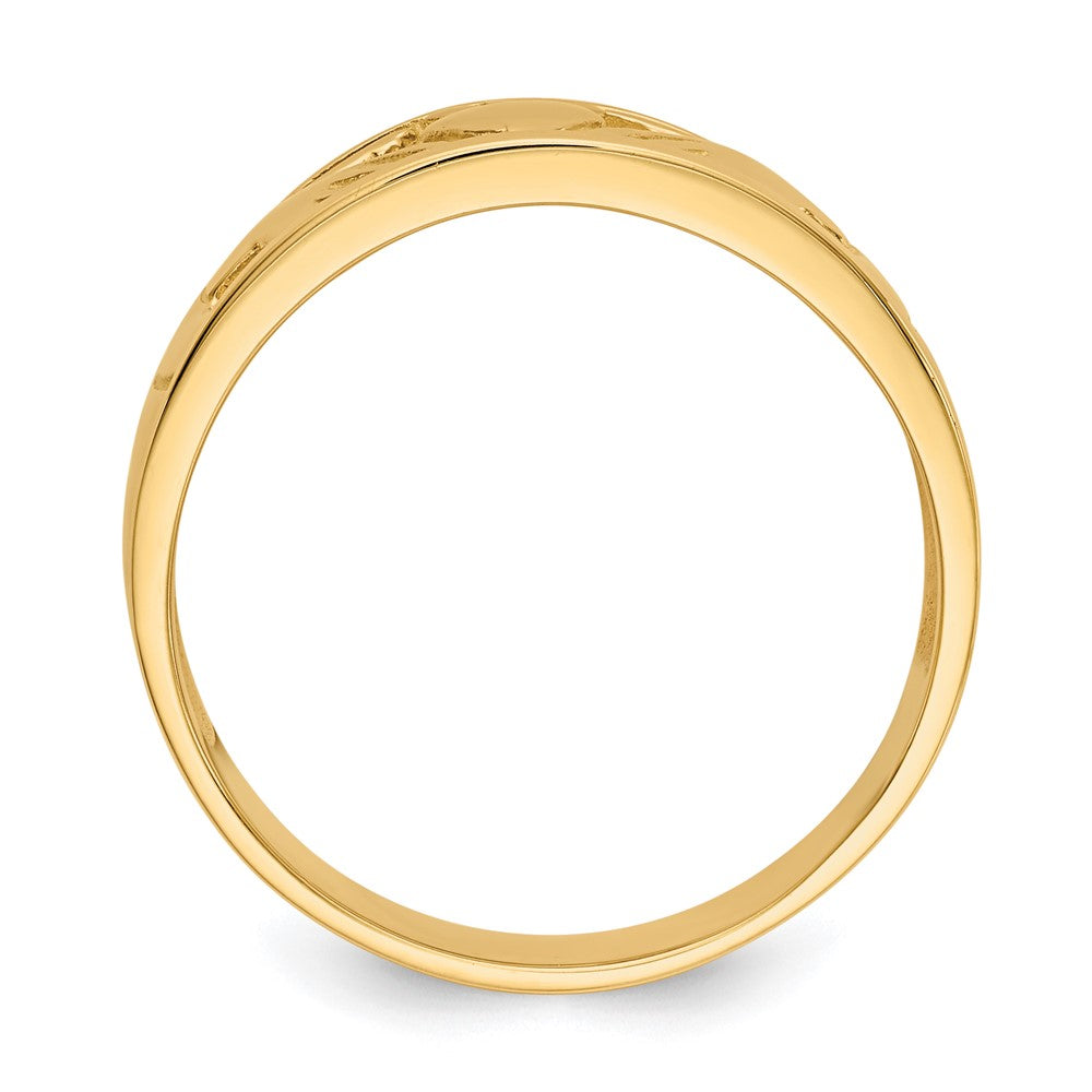 Gold Polished Claddagh Rings