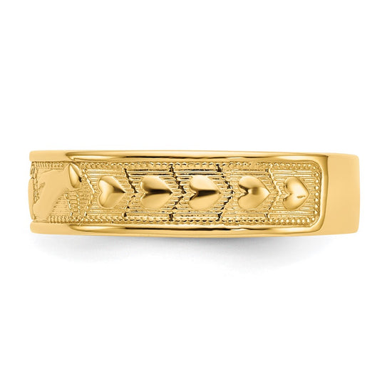 Gold Polished Claddagh Rings