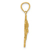 Gold Polished Fish Pendants