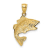 Gold Polished Fish Pendants