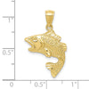 Gold Polished Fish Pendants