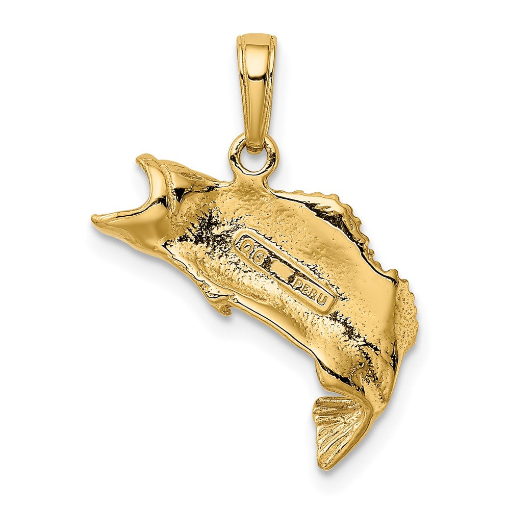 Gold Polished Fish Pendants