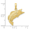 Gold Polished Fish Pendants