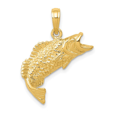 Gold Polished Fish Pendants