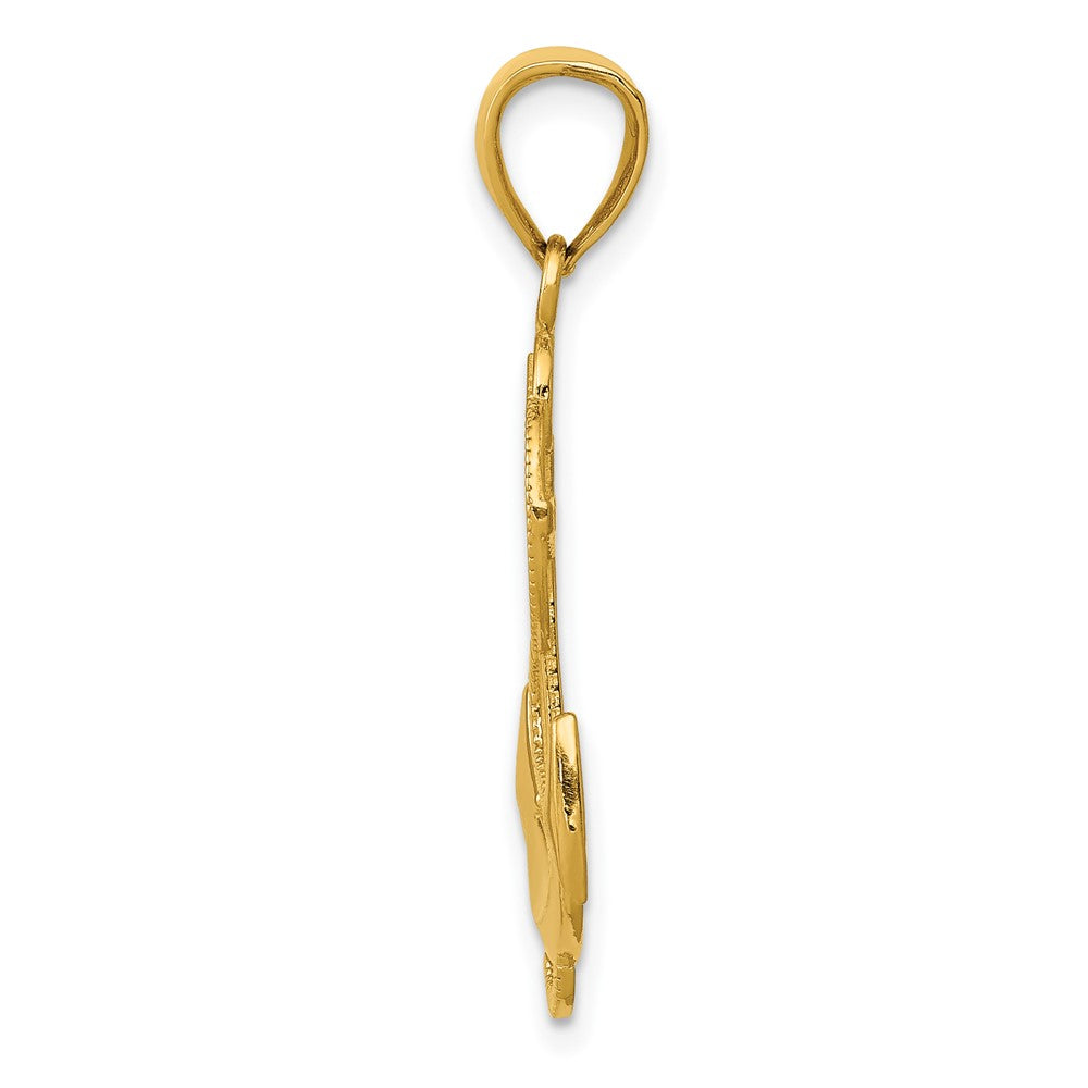 Gold Polished Anchor Pendants