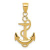 Gold Polished Anchor Pendants