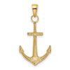 Gold Polished Anchor Pendants