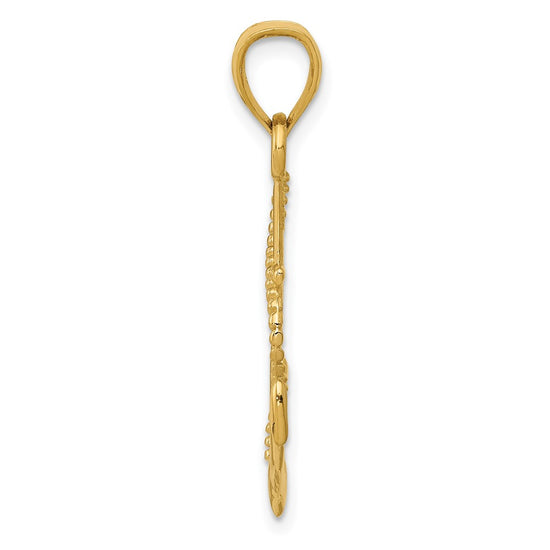 Gold Polished Anchor Pendants