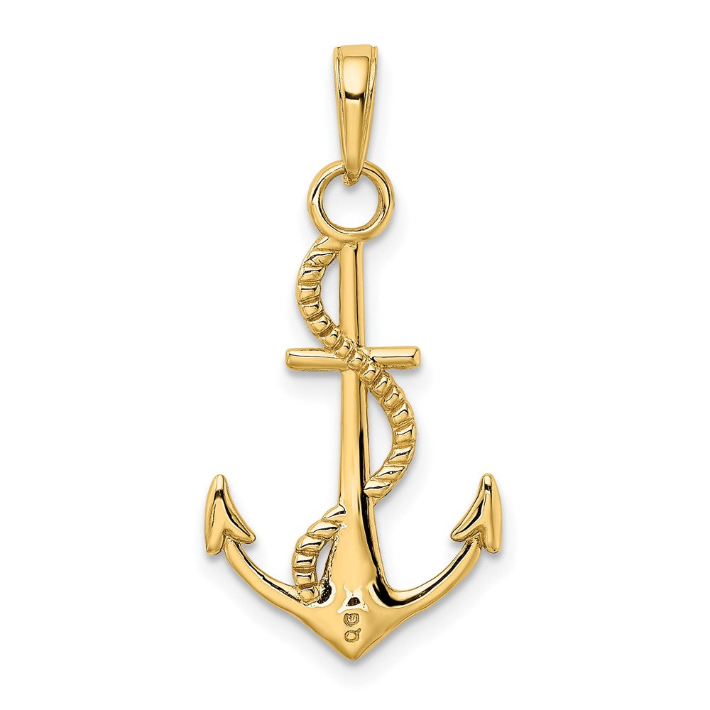 Gold Polished Anchor Pendants