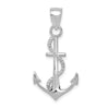Gold Polished Anchor Pendants