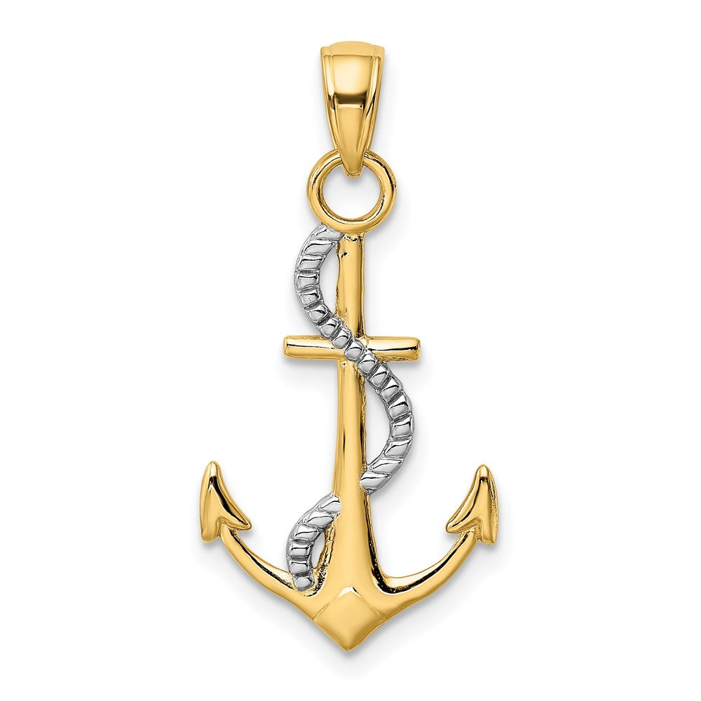 Gold Polished Anchor Pendants