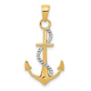 Gold Polished Anchor Pendants