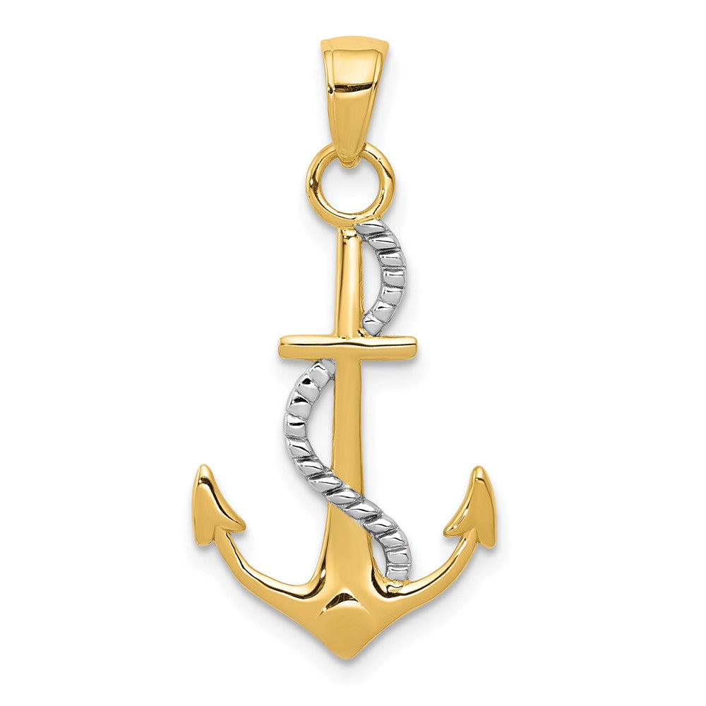Gold Polished Anchor Pendants