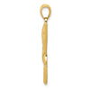 Gold Polished Nefertiti Pendant