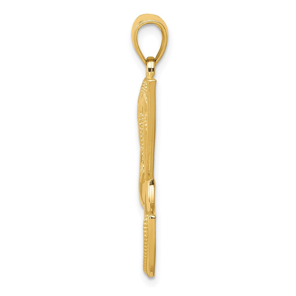 Gold Polished Nefertiti Pendant