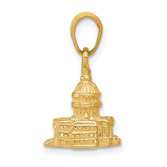 Gold Polished Capitol Building Pendant