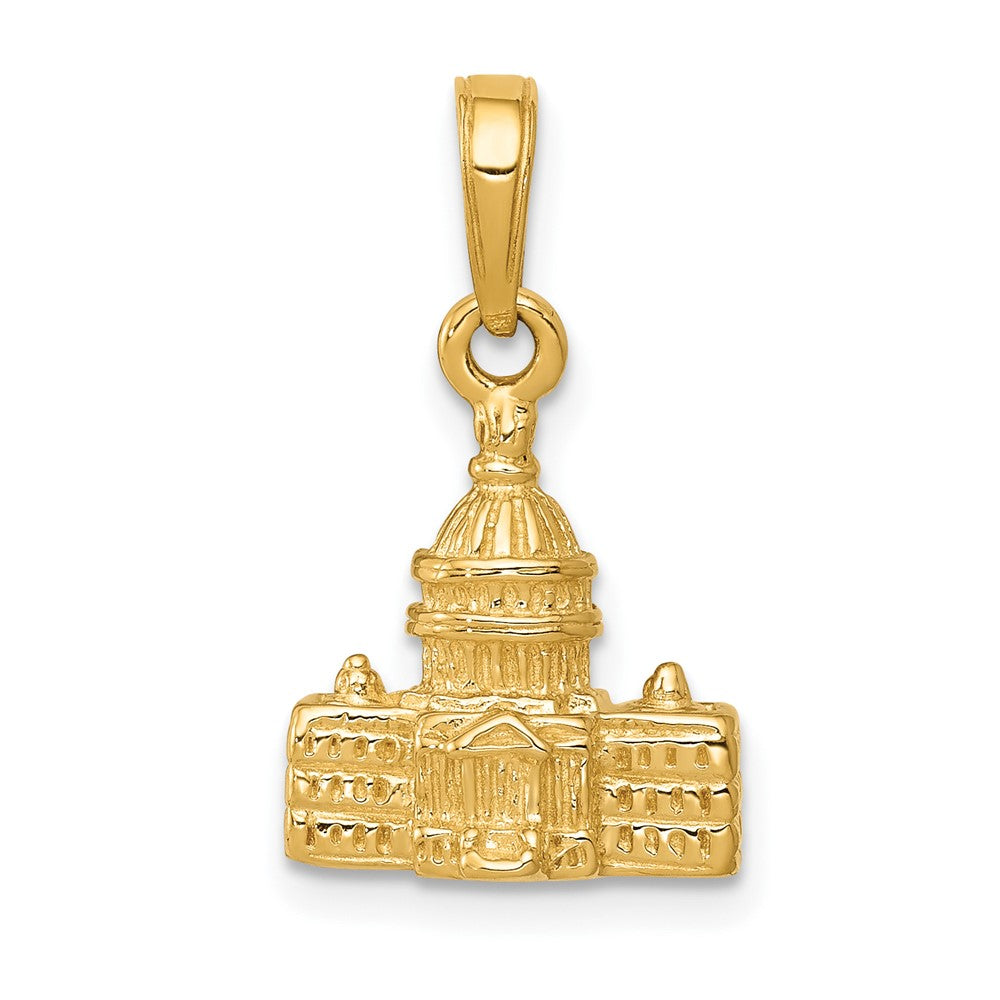 Gold Polished Capitol Building Pendant