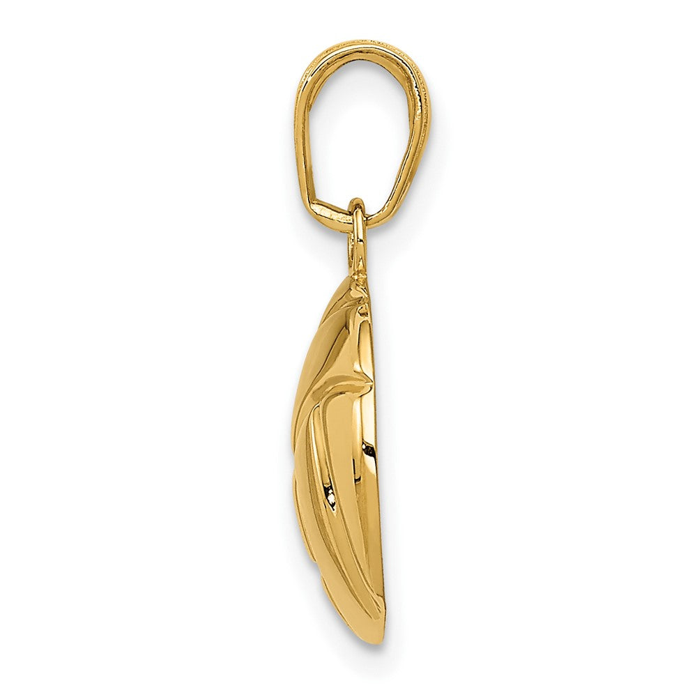 Gold Polished Volleyball Pendants