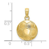 Gold Polished Soccer Pendants