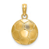 Gold Polished Soccer Pendants