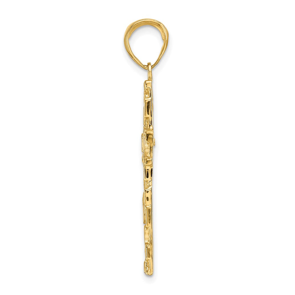 Gold Latin Cross Pendant