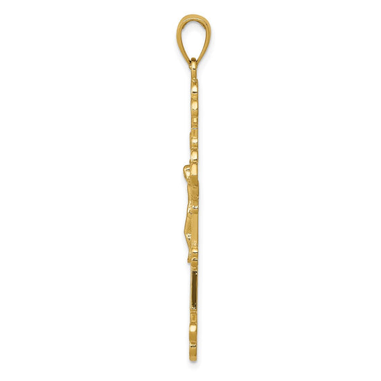 Gold INRI Crucifix Pendants