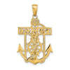 Gold Mariner Crucifix Pendants