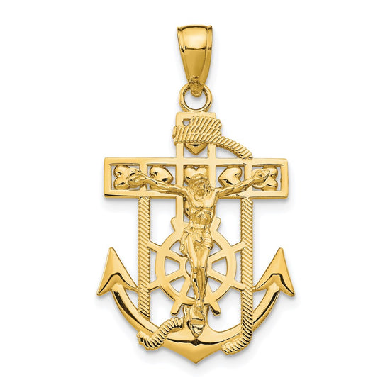 Gold Mariner Crucifix Pendants