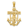 Gold Mariner Crucifix Pendants