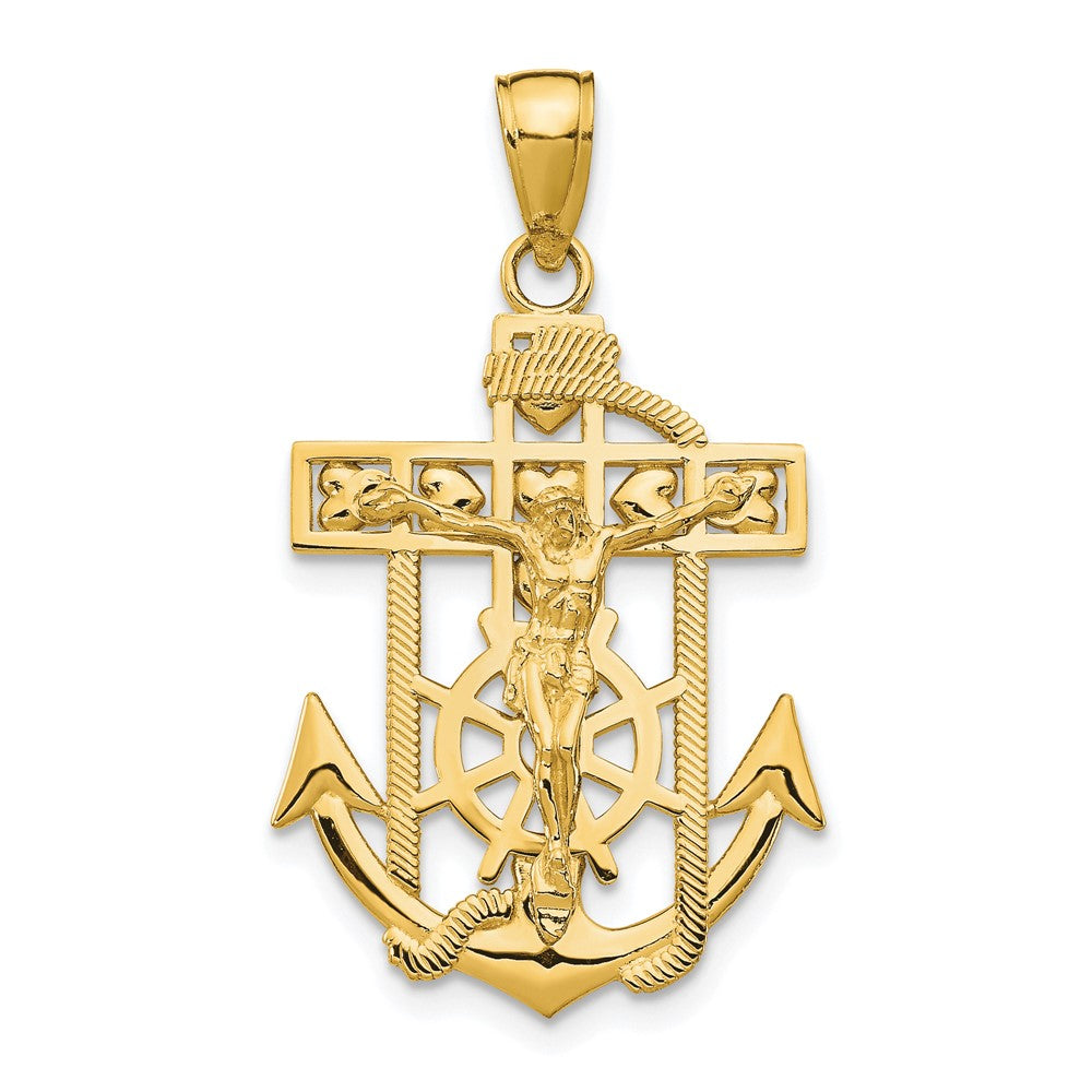 Gold Mariner Crucifix Pendants