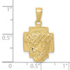 Gold Face of Jesus Pendant