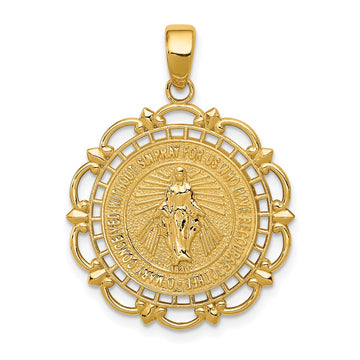 Gold Meraculous Medal Pendants