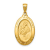 10k Saint Anthony Oval Medal Pendant