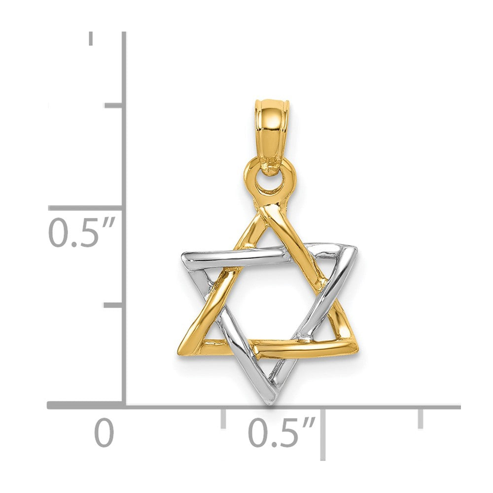 Gold Star of David Pendants