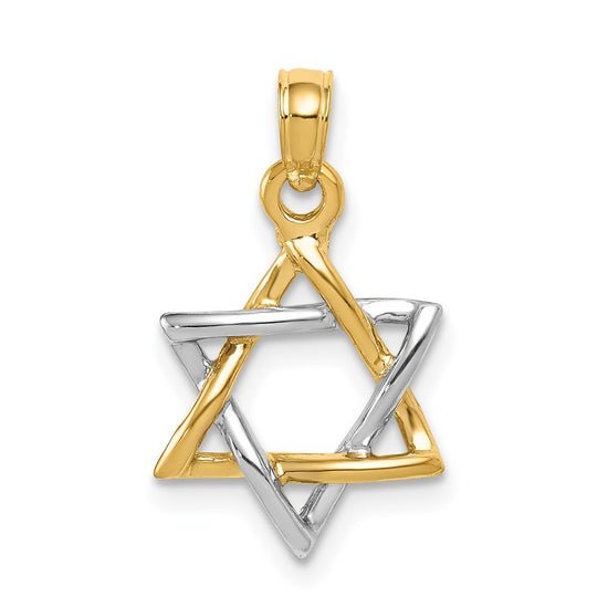 Gold Star of David Pendants