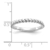 Gold Polished Twisted Band Ring