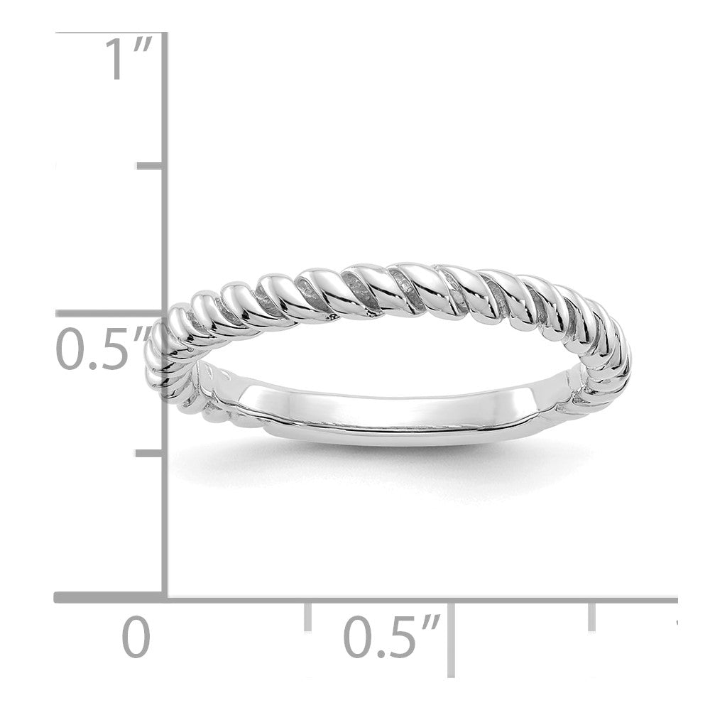 Gold Polished Twisted Band Ring