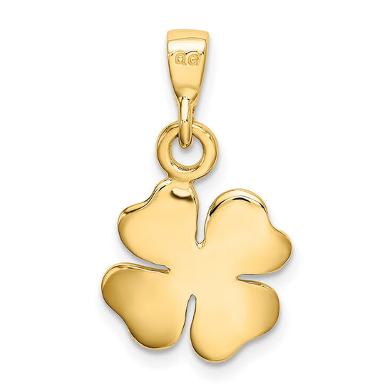 Gold Polished Clover Pendants