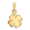 Gold Polished Clover Pendants