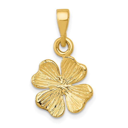 Gold Polished Clover Pendants