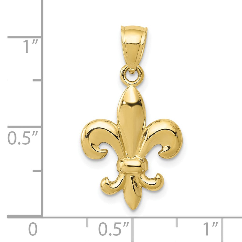 Gold Polished Flue de lis Pendants