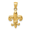 Gold Polished Flue de lis Pendants