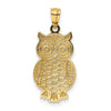 Gold Polished Owl Pendants