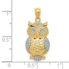 Gold Polished Owl Pendants