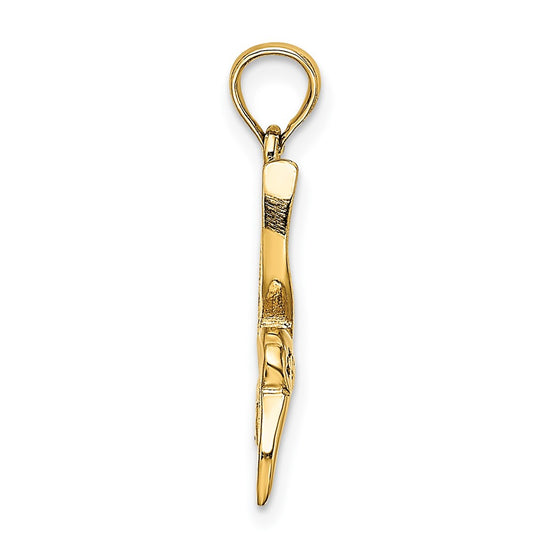Gold Polished Hummingbird Pendants