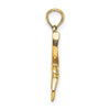 Gold Polished Hummingbird Pendants
