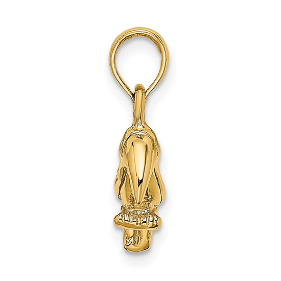 Gold Polished Bird Pendants