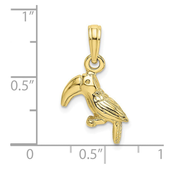 Gold Polished Bird Pendants