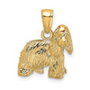 Gold Polished Dog Pendants