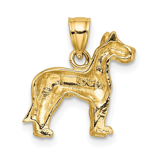 Gold Polished Dog Pendants